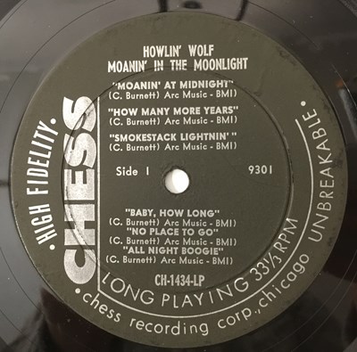 Lot 160 - HOWLIN' WOLF - MOANIN' IN THE MOONLIGHT LP (CHESS LP 1434 - ORIGINAL US PRESSING)