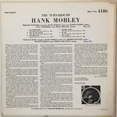 Lot 162 - HANK MOBLEY - THE TURNAROUND! LP (BLUE NOTE 4186 - ORIGINAL PRESSING)