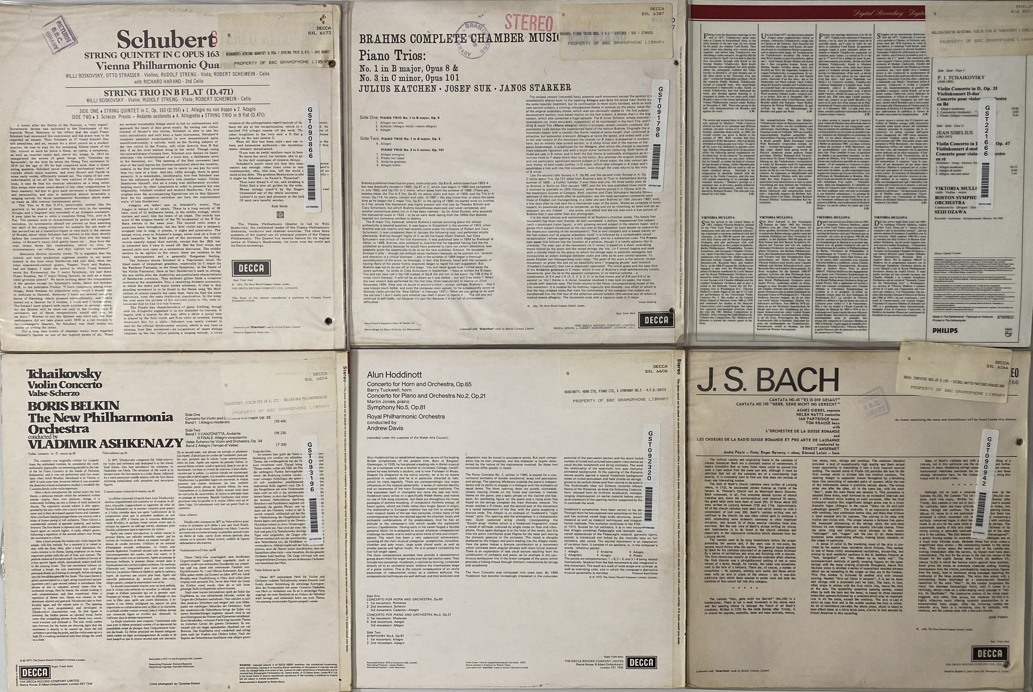 Lot 27 - CLASSICAL - DECCA SXL SELECTION PLUS MULLOVY