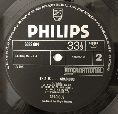 Lot 390 - GRACIOUS - THIS IS GRACIOUS!! LP (ORIGINAL UK COPY - PHILIPS INTERNATIONAL 6382 004)