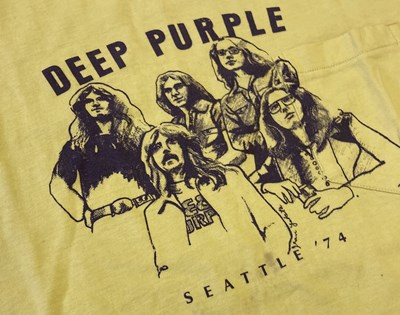 Lot 241 - DEEP PURPLE 1974 TOUR T-SHIRTS
