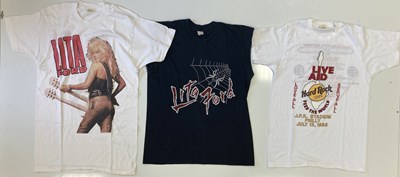 Lot 242 - ROCK AND POP TOUR CLOTHING - LIVE AID / LITA FORD