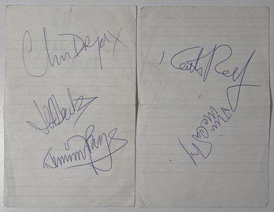 Lot 224 - THE YARDBIRDS - FULL SET OF SIGNATURES INC BECK / PAGE.