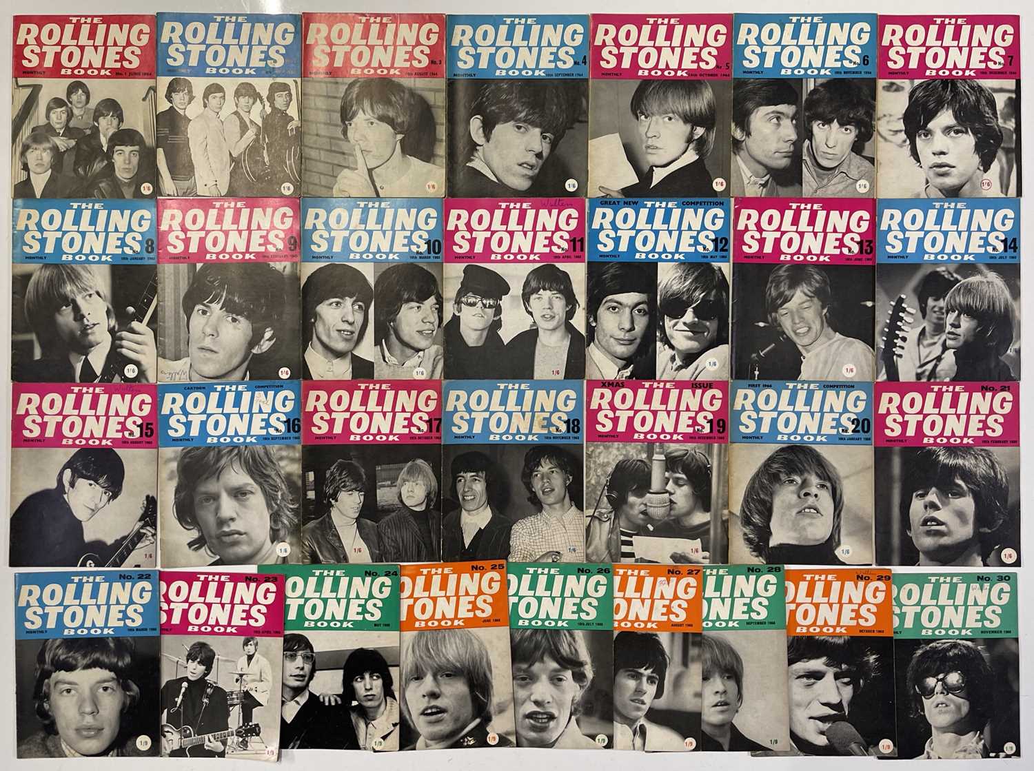 Lot 310 - THE ROLLING STONES - FULL SET OF ORIGINAL MONTHLY BOOKS.