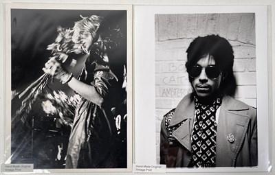 Lot 118 - PRINCE / DEBBIE HARRY  - VINTAGE HAND MADE DARKROOM PHOTO PRINTS.