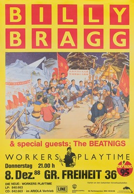 Lot 73 - BILLY BRAGG WORKER'S PLAYTIME POSTERS