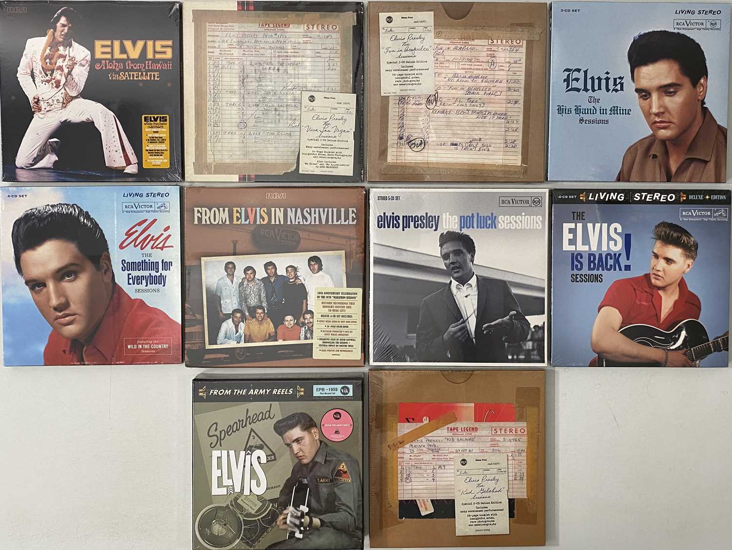 Lot 747 - ELVIS PRESLEY - CD/ 7" SETS (NEW & SEALED)