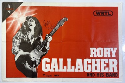 Lot 234 - RORY GALLAGHER - A SIGNED FRENCH POSTER.