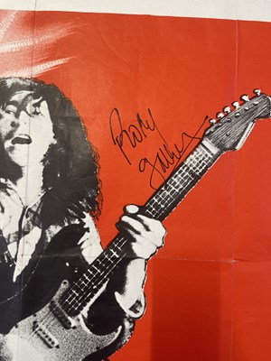 Lot 234 - RORY GALLAGHER - A SIGNED FRENCH POSTER.