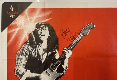 Lot 234 - RORY GALLAGHER - A SIGNED FRENCH POSTER.