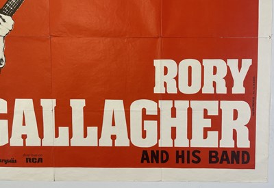 Lot 234 - RORY GALLAGHER - A SIGNED FRENCH POSTER.