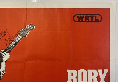 Lot 234 - RORY GALLAGHER - A SIGNED FRENCH POSTER.