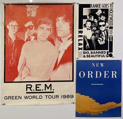 Lot 168 - INDIE / POP POSTERS INC NEW ORDER / FRANKIE GTH /' R.E.M.