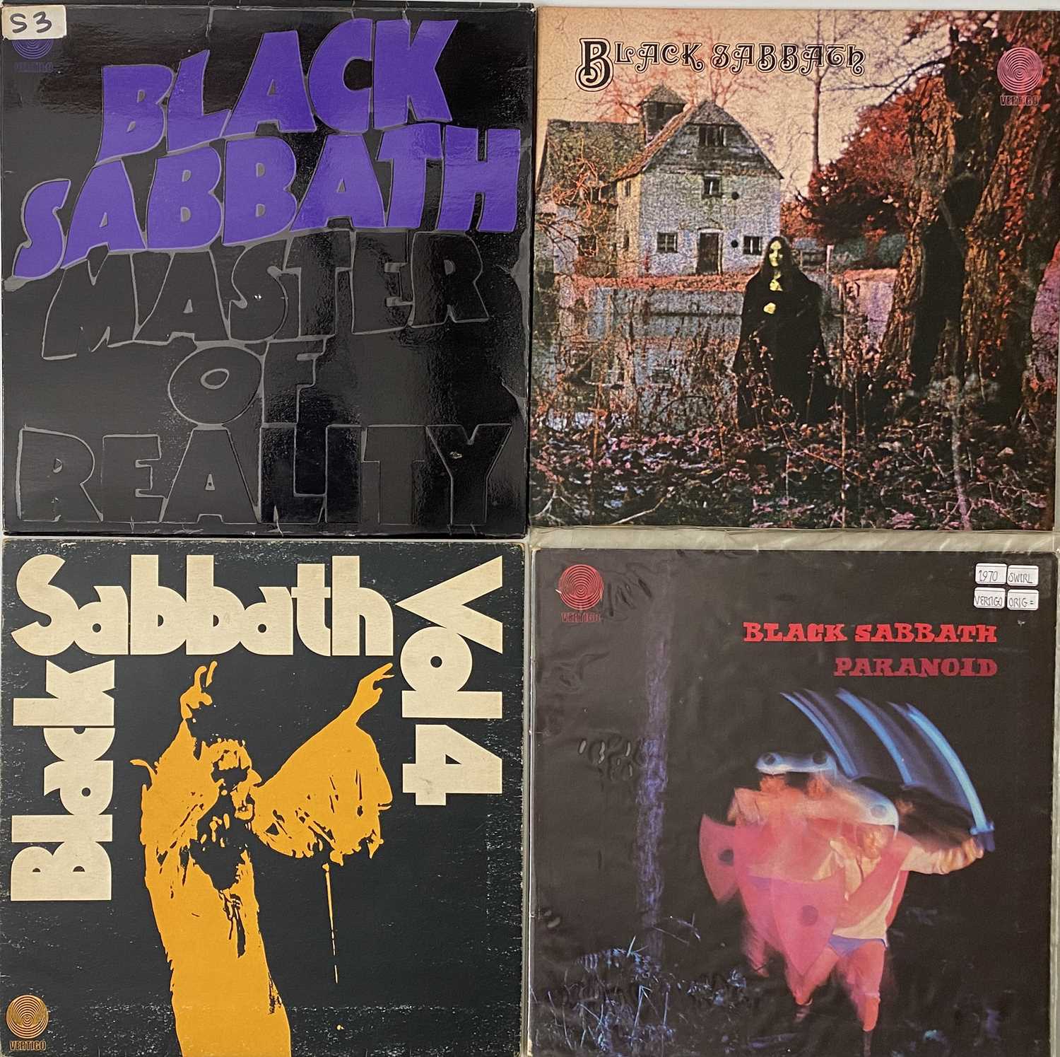 Lot 762 - BLACK SABBATH - VERTIGO SWIRL LP PACK