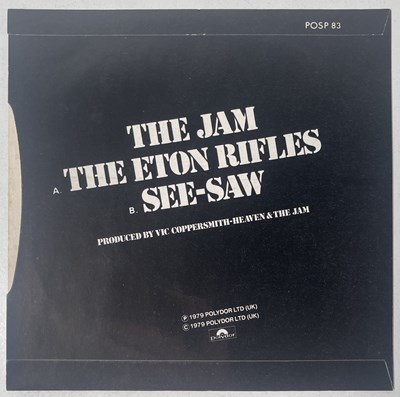 Lot 422 - THE JAM - FULLY SIGNED ETON RIFLES 7".