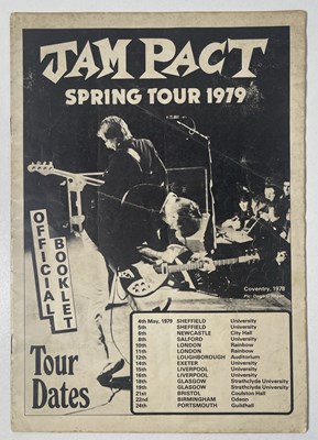 Lot 424 - THE JAM - A MULTI SIGNED 1979 SPRING TOUR BOOKLET.