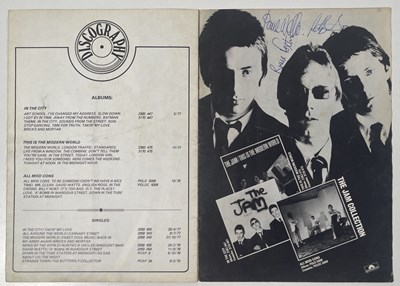 Lot 424 - THE JAM - A MULTI SIGNED 1979 SPRING TOUR BOOKLET.