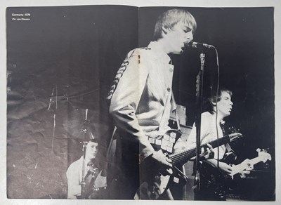 Lot 424 - THE JAM - A MULTI SIGNED 1979 SPRING TOUR BOOKLET.