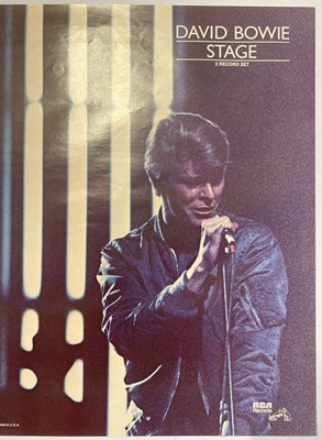 Lot 356 - DAVID BOWIE - ORIGINAL 1978 'STAGE' PROMO POSTER.
