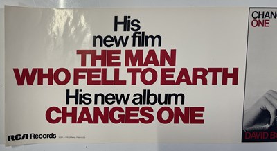 Lot 357 - DAVID BOWIE - CHANGES ONE/THE MAN WHO FELL TO EARTH ORIGINAL PROMOTIONAL POSTER 1976.