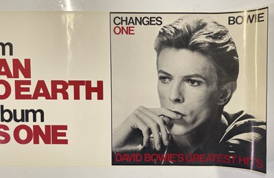 Lot 357 - DAVID BOWIE - CHANGES ONE/THE MAN WHO FELL TO EARTH ORIGINAL PROMOTIONAL POSTER 1976.