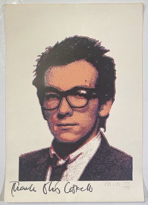 Lot 236 - ELVIS COSTELLO - SIGNED LIMITED EDITION POSTER.