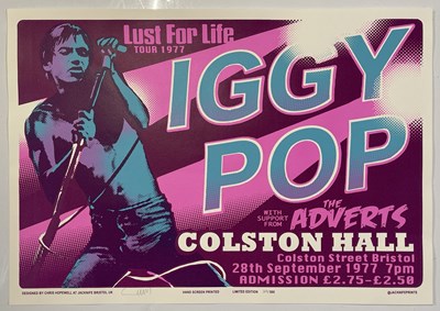 Lot 175 - IGGY POP - LIMITED EDITION ARTIST SIGNED COLSTON HALL POSTER.