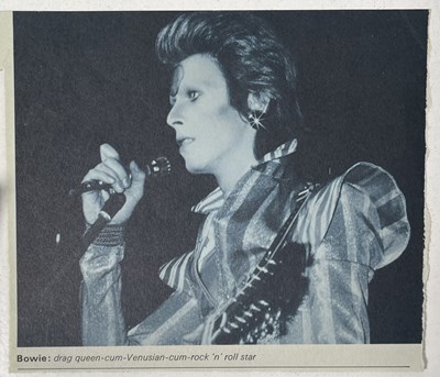 Lot 359 - DAVID BOWIE - MEMORABILIA INC 1972 TICKET STUB /  1973 CONCERT PROGRAMME.