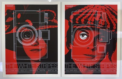 Lot 29 - THE WHITE STRIPES - JACK WHITE AND MEG WHITE LOMOGRAPHY CAMERAS IN BOXES WITH MATCHING POSTER SET.