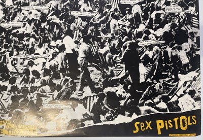 Lot 534 - THE SEX PISTOLS - HOLIDAYS IN THE SUN ORIGINAL POSTER.