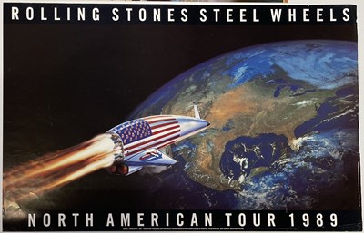 Lot 311 - THE ROLLING STONES - 1989 STEEL WHEELS POSTER.