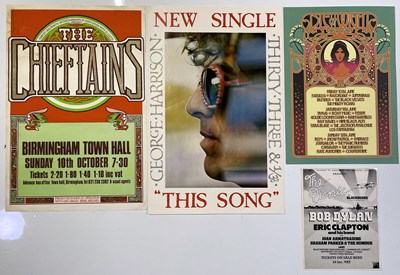 Lot 179 - POSTER COLLECTION INC GEORGE HARRISON / ISLE OF WIGHT FESTIVAL.