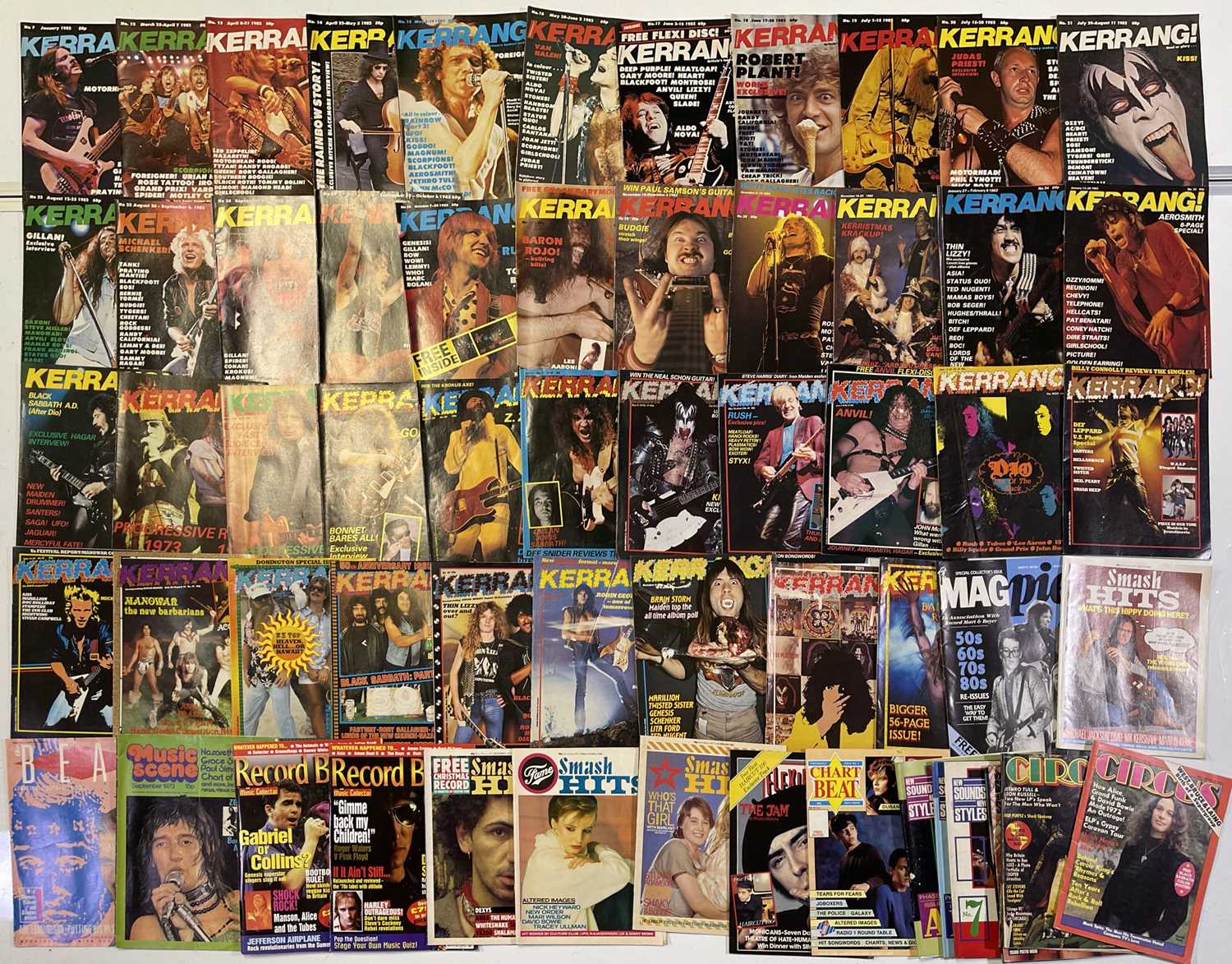 Lot 53 - MAGAZINE COLLECTION INC KERRANG / RECORD