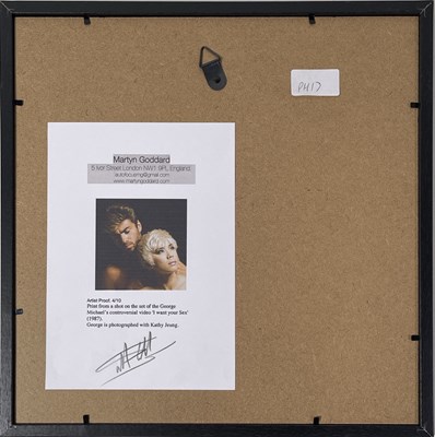 Lot 120 - MARTYN GODDARD - GEORGE MICHAEL - 'I WANT YOUR SEX' VIDEO SHOOT.