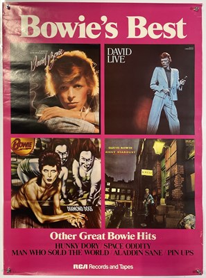 Lot 361 - DAVID BOWIE - ORIGINAL 'BOWIE'S BEST' RCA PROMOTIONAL POSTER.