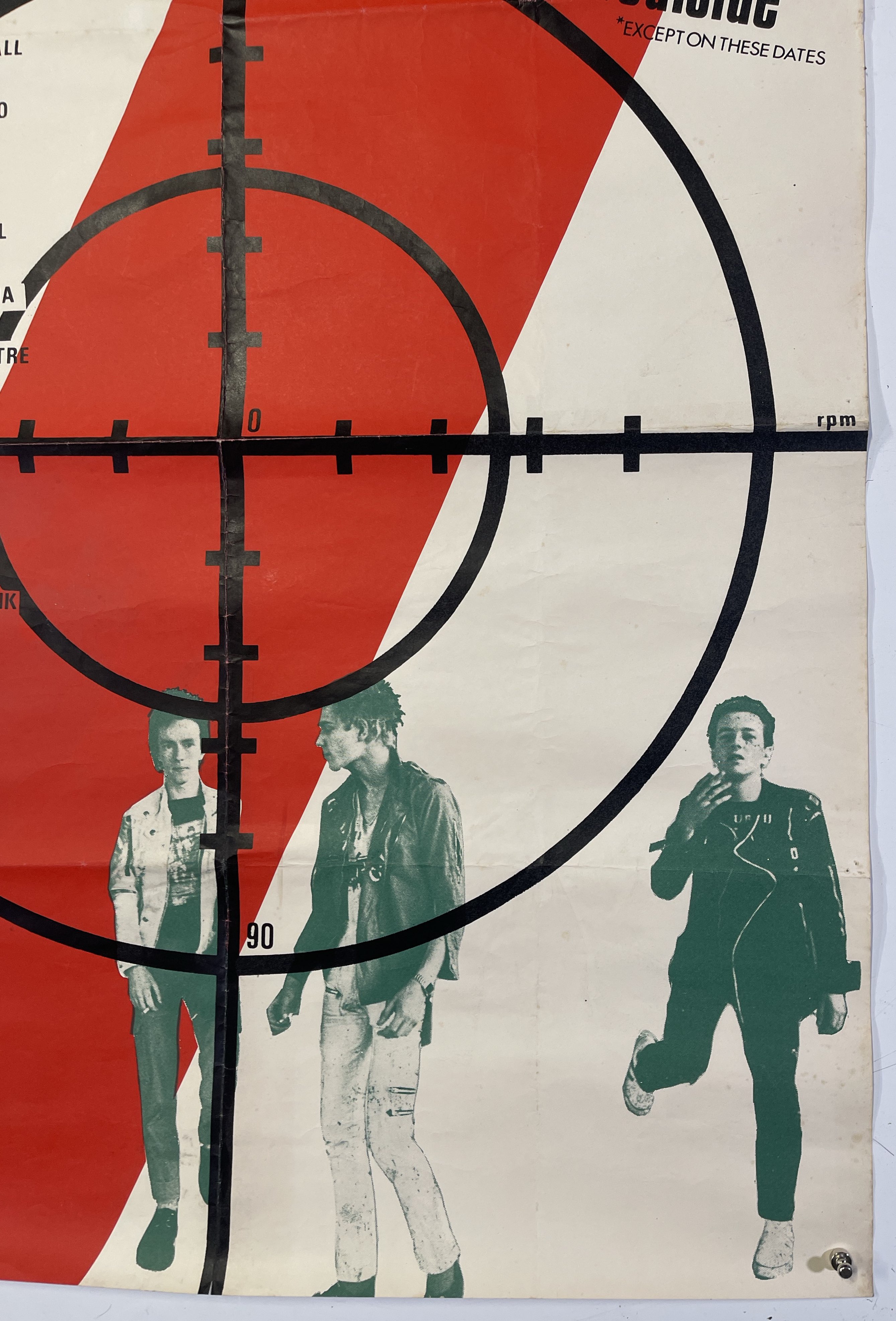 The Clash “On Parole” Original 1978 UK Tour Poster - Very