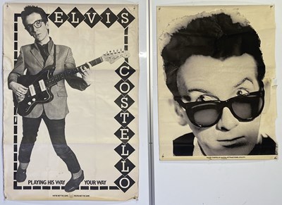 Lot 182 - ELVIS COSTELLO - ORIGINAL C 1970S POSTERS.