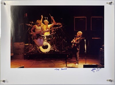 Lot 154 - STING / THE POLICE - JOHN ROWLANDS SIGNED PRINT.