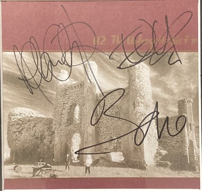 Lot 325 - U2 SIGNED CD DISPLAY