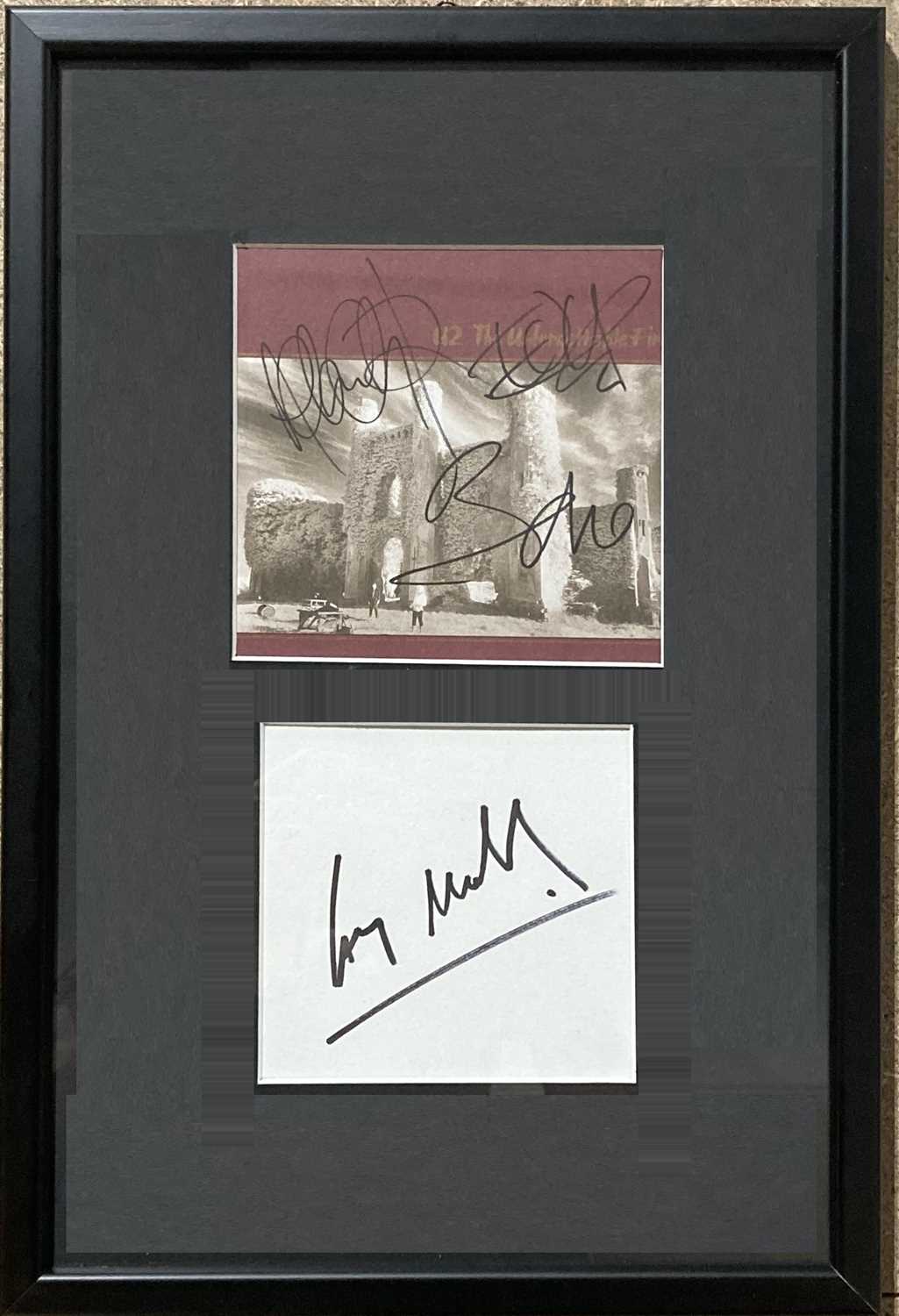 Lot 325 - U2 SIGNED CD DISPLAY