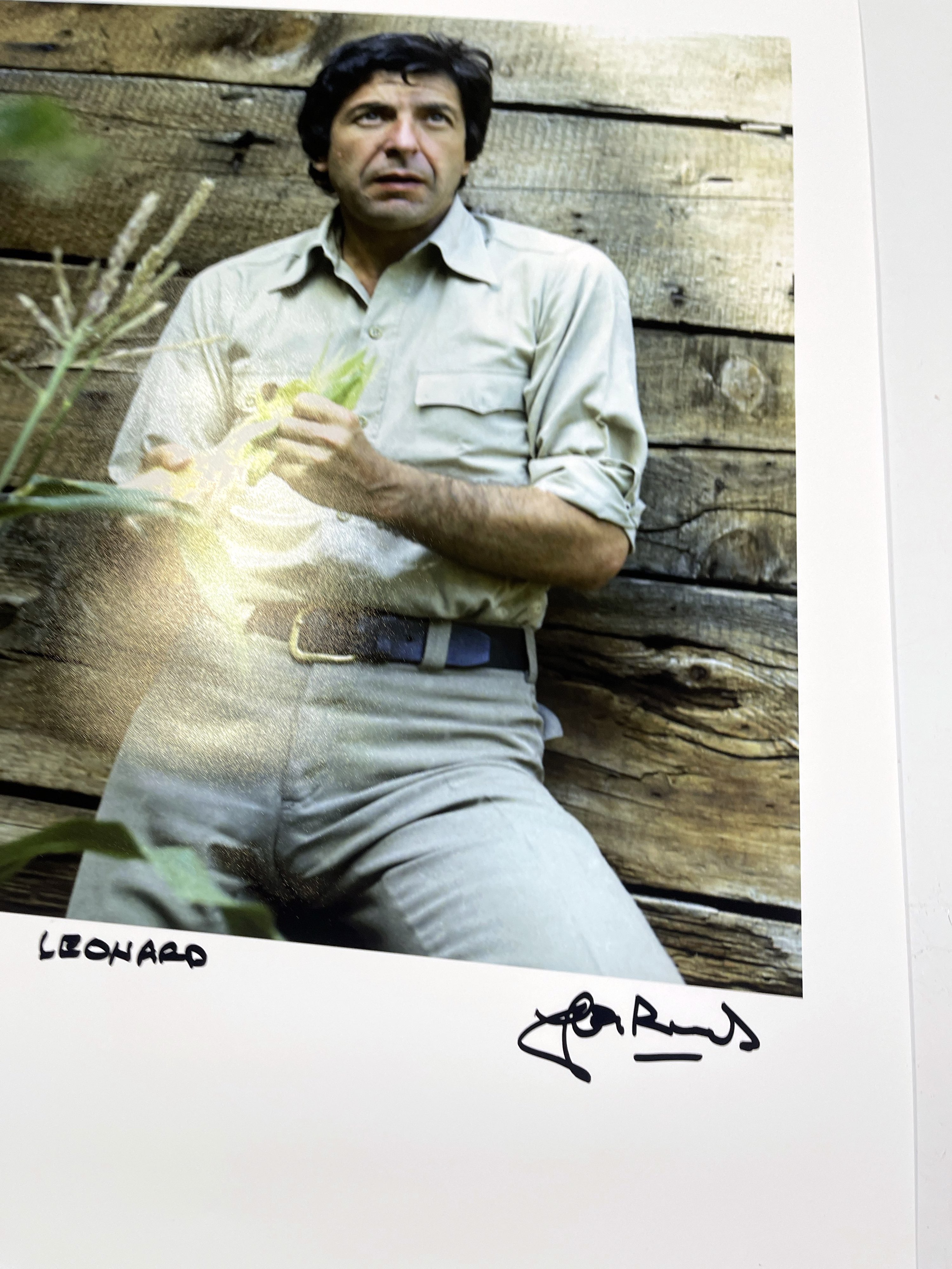 Lot 2200122 - LEONARD COHEN - JOHN ROWLANDS SIGNED