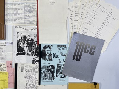 Lot 438 - 10CC - ORIGINAL 1970S TOUR ITINERARIES AND EPHEMERA.