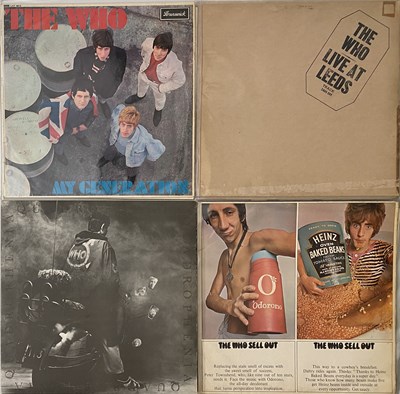 Lot 845 - THE WHO - COLLECTORS LP PACK (WITH BLACK TEXT ORIGINAL LIVE AT LEEDS)