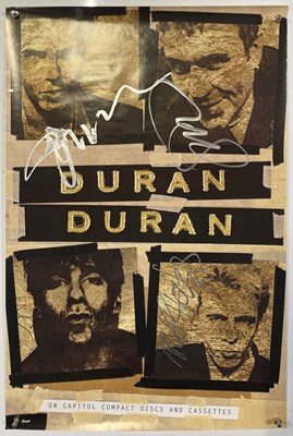 Lot 487 - DURAN DURAN - SIGNED POSTER.