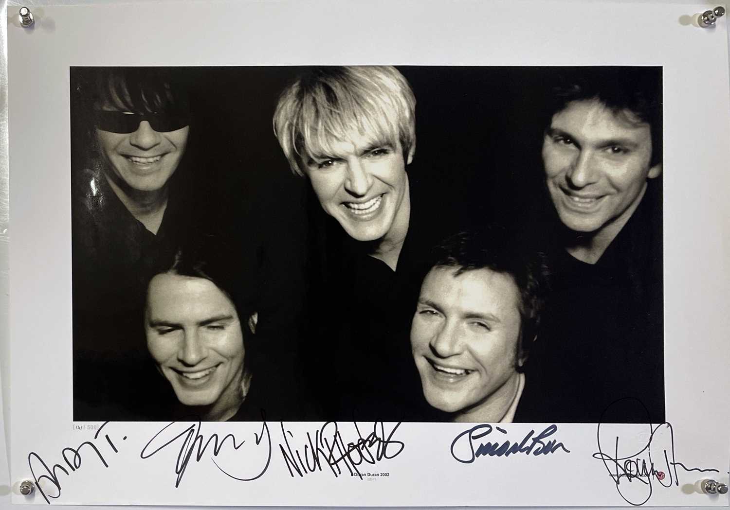 Lot 400 - DURAN DURAN - SIGNED LIMITED EDITION POSTER.