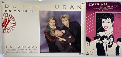 Lot 488 - DURAN DURAN - ORIGINAL 1983 CONCERT POSTER/1987 NOTORIOUS POSTER.