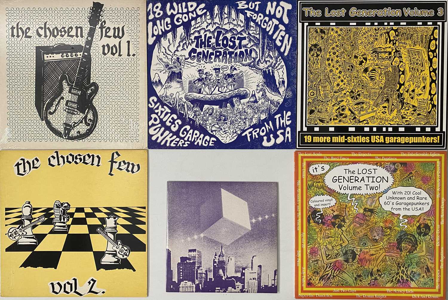 Lot 895 PSYCH/ GARAGE LP COMPILATIONS