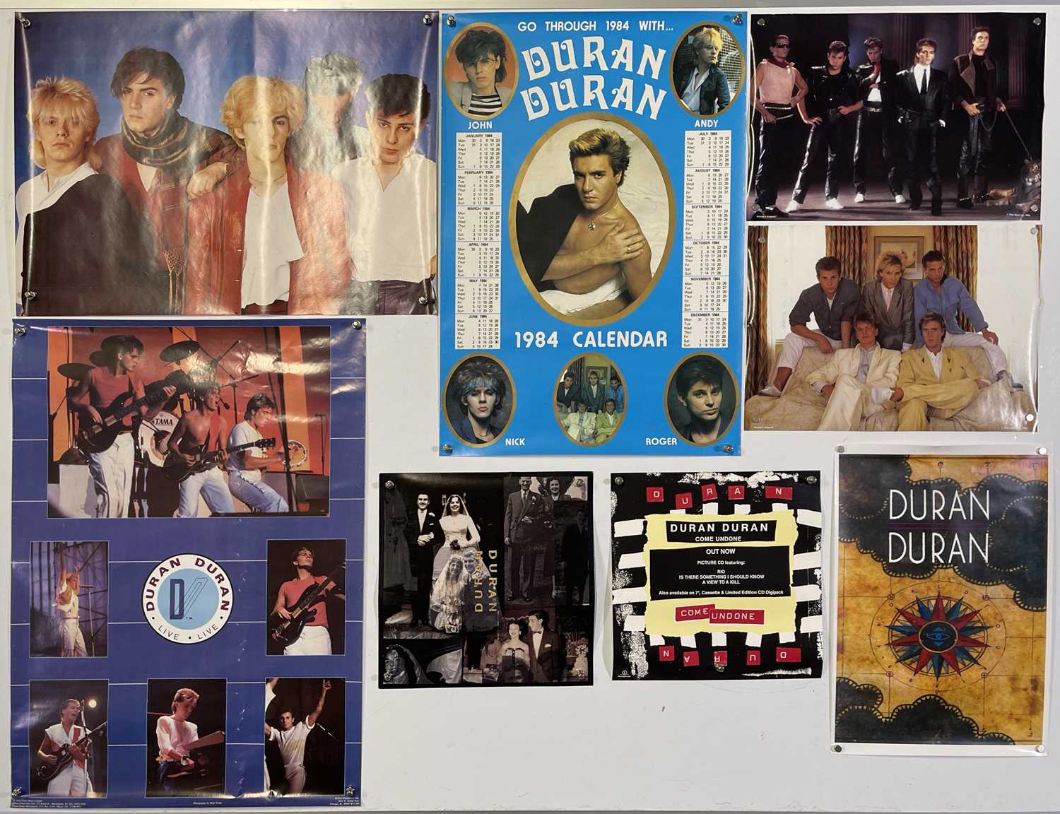 Lot 489 - DURAN DURAN - POSTER COLLECTION.