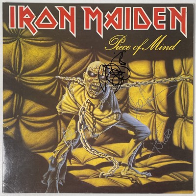 Lot 242 - IRON MAIDEN - SIGNED SLEEVE.