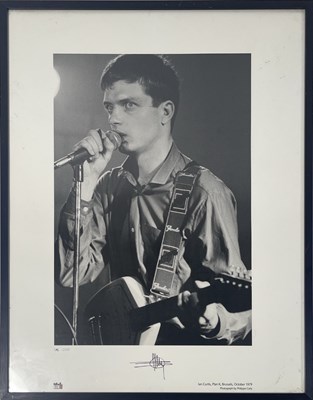 Lot 433 - IAN CURTIS / JOY DIVISION - LIMITED EDITION PHOTOGRAPHER SIGNED PRINT.